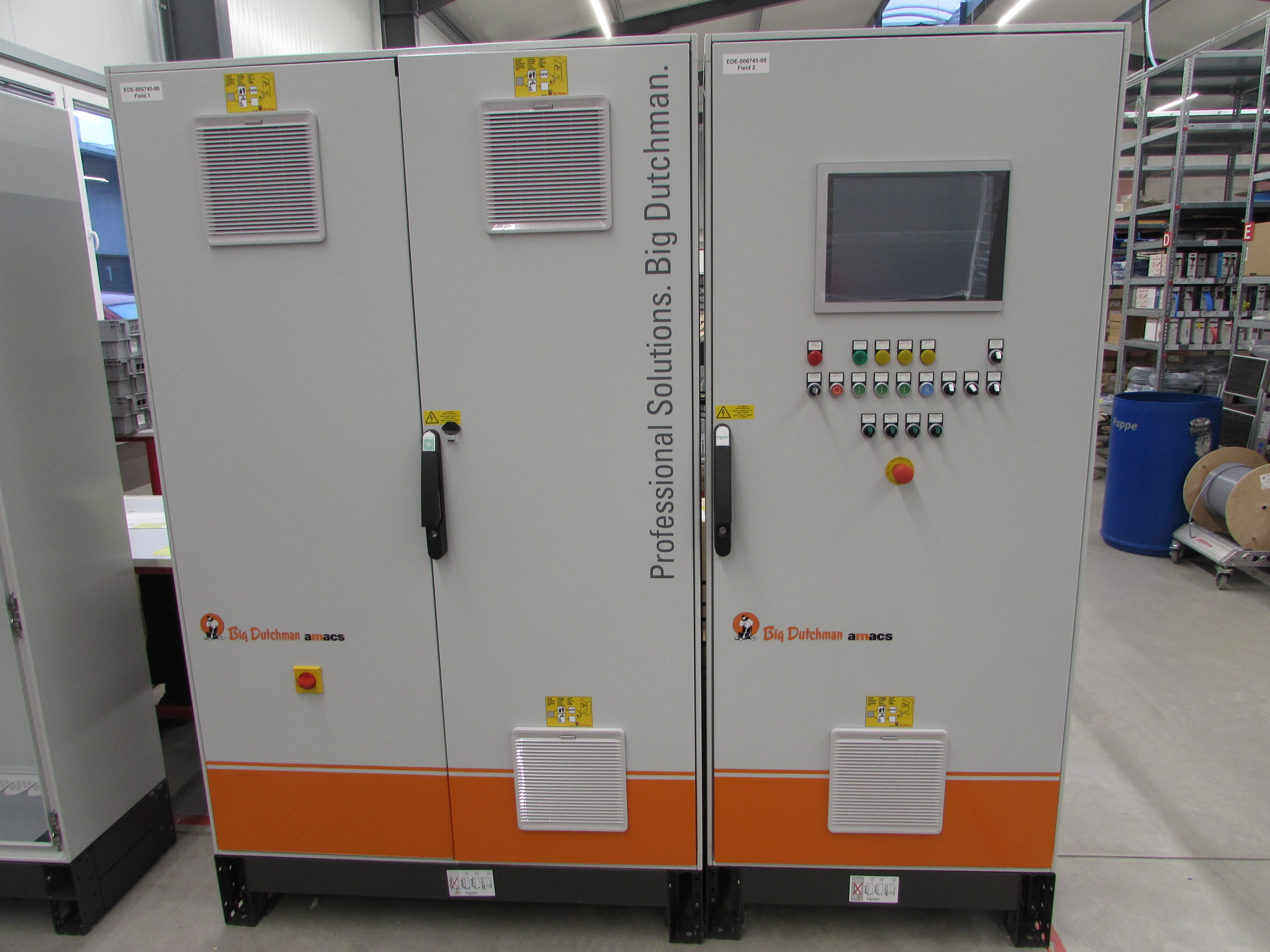 Control cabinet Manure drying tunnel optsec